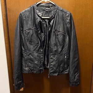Black Faux Leather Jacket
